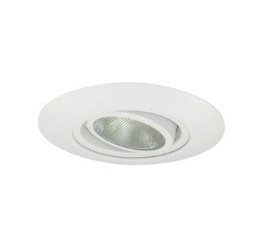 Nora Lighting NTM-52W 6 Inch PAR30 Gimbal Ring with Metal Trim, White Finish