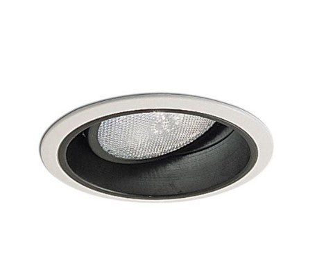 Nora Lighting NTM-57W/M1 6 Inch PAR38 Specular Reflector with Rivet with Gimbal Ring, White Finish
