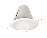 Nora Lighting NTM-710WAL 6 Inch Air-Tight Aluminum Cone Reflector, White Finish