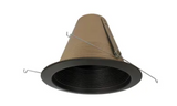 Nora Lighting NTM-713BZ 6" Air-Tight Aluminum Baffle Cone w/ Flange, Bronze Finish