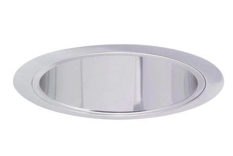 Nora Lighting NTS-31C 6" Specular Clear Reflector with Chrome Plastic Ring Finish