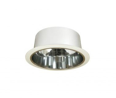 Nora Lighting NTS-41 6" Specular Clear Reflector with White Plastic Ring Finish