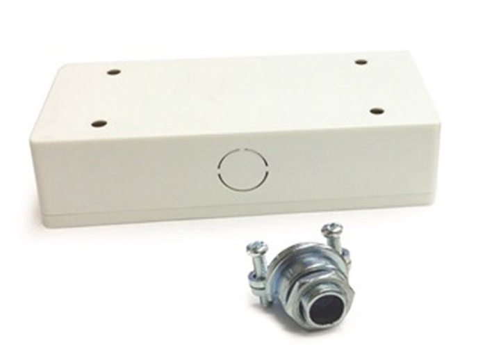 Nora Lighting NUA-802W LEDUR Undercabinet J-Box w/ 2 Female Connectors, White Finish
