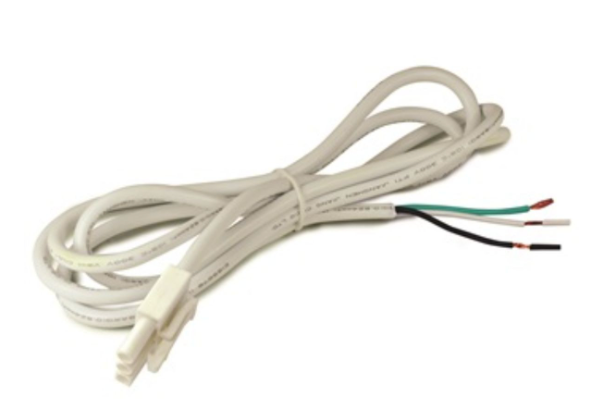 Nora Lighting NUA-804W 72" LEDUR Hardwire Connector Cable, White Finish