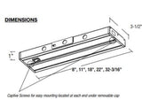 Nora Lighting NUD-8842/30WH 42 Inch LEDUR LED Undercabinet Color Temperature 3000K, White Finish