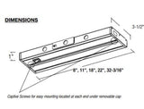 Nora Lighting NUD-8811/30BZ 11 Inch LEDUR LED Undercabinet Color Temperature 3000K, Bronze Finish