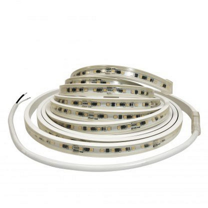 Nora Lighting NUTP13-W1-12-930/CP Custom Cut 1-ft 120V Continuous IP65 Rated LED Tape Light, 330lm / 3.6W per foot, 3000K, with Mounting Clips and 8' Cord & Plug