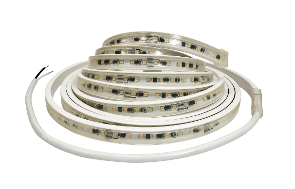 Nora Lighting NUTP13-W13-12-930/HW Custom Cut 13-ft 120V Continuous LED Tape Light, Lumens 330lm / 3.6W per foot, Color Temperature 3000K, w/ Mounting Clips & 8' Hardwired Power Cord
