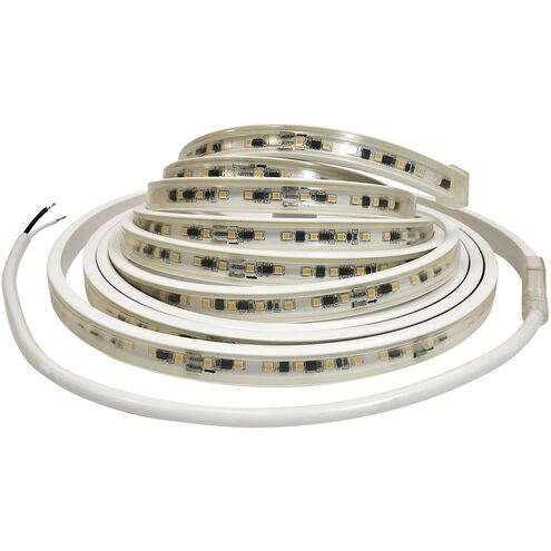 Nora Lighting NUTP13-W15-12-930/HW Custom Cut 15-ft 120V Continuous LED Tape Light, Lumens 330lm / 3.6W per foot, Color Temperature 3000K, w/ Mounting Clips & 8' Hardwired Power Cord