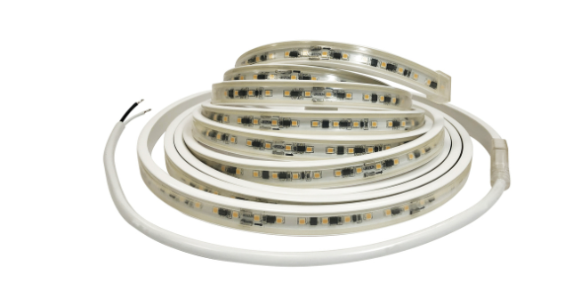Nora Lighting NUTP13-W17-12-930/HW Custom Cut 17-ft 120V Continuous LED Tape Light, Lumens 330lm / 3.6W per foot, Color Temperature 3000K, w/ Mounting Clips & 8' Hardwired Power Cord