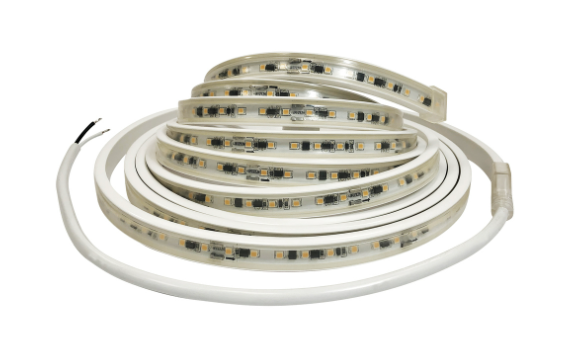 Nora Lighting NUTP13-W18-12-930/HW Custom Cut 18-ft 120V Continuous LED Tape Light, Lumens 330lm / 3.6W per foot, Color Temperature 3000K, w/ Mounting Clips & 8' Hardwired Power Cord