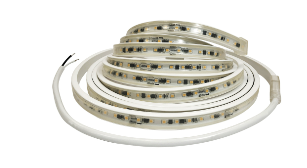 Nora Lighting NUTP13-W19-12-927/HW Custom Cut 19-ft 120V Continuous LED Tape Light, Lumens 330lm / 3.6W per foot, Color Temperature 2700K, w/ Mounting Clips & 8' Hardwired Power Cord