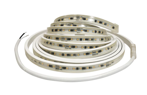 Nora Lighting NUTP13-W3-4-12-927/HW Custom Cut 3-ft 4-in 120V Continuous LED Tape Light, Lumens 330lm / 3.6W per foot, Color Temperature 2700K, w/ Mounting Clips & 8' Hardwired Power Cord