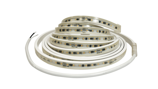 Nora Lighting NUTP13-W3-4-12-930/HW Custom Cut 3-ft 4-in 120V Continuous LED Tape Light, Lumens 330lm / 3.6W per foot, Color Temperature 3000K, w/ Mounting Clips & 8' Hardwired Power Cord