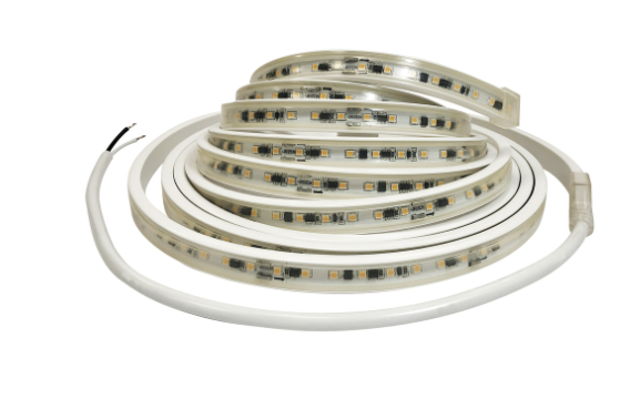 Nora Lighting NUTP13-W3-8-12-927/HW Custom Cut 3-ft 8-in 120V Continuous LED Tape Light, Lumens 330lm / 3.6W per foot, Color Temperature 2700K, w/ Mounting Clips & 8' Hardwired Power Cord