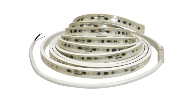 Nora Lighting NUTP13-W31-8-12-927/HWSP Custom Cut 31-ft 8-in120V Continuous LED Tape Light, Lumens 330lm / 3.6W per foot, Color Temperature 2700K, w/ Mounting Clips & 8' Hardwired Power Cord w/ Surge Protector