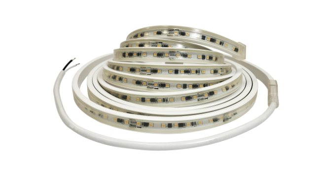 Nora Lighting NUTP13-W32-8-12-930/HW Custom Cut 32-ft 8-in 120V Continuous LED Tape Light, Lumens 330lm / 3.6W per foot, Color Temperature 3000K, w/ Mounting Clips & 8' Hardwired Power Cord