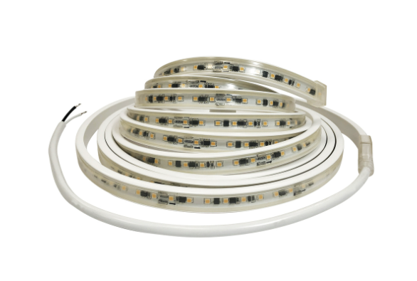 Nora Lighting NUTP13-W33-12-930/HW Custom Cut 33-ft 120V Continuous LED Tape Light, Lumens 330lm / 3.6W per foot, Color Temperature 3000K, w/ Mounting Clips & 8' Hardwired Power Cord