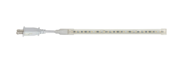 Nora Lighting NUTP13-W34-12-930/CP Custom Cut 34-ft 120V Continuous LED Tape Light, Lumens 330lm / 3.6W per foot, Color Temperature 3000K, w/ Mounting Clips & 8' Cord & Plug