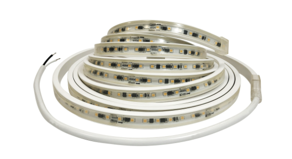 Nora Lighting NUTP13-W6-12-927/HW Custom Cut 6-ft 120V Continuous LED Tape Light, Lumens 330lm / 3.6W per foot, Color Temperature 2700K, w/ Mounting Clips & 8' Hardwired Power Cord