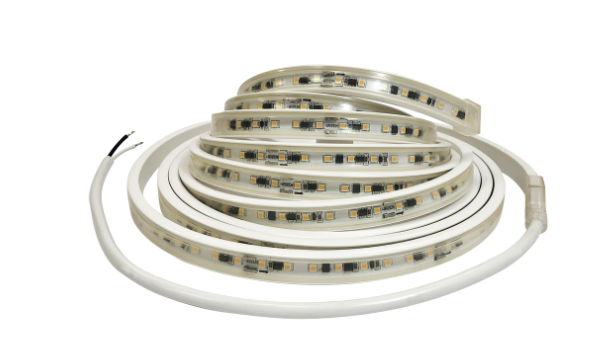 Nora Lighting NUTP13-W6-4-12-927/HW Custom Cut 6-ft 4-in 120V Continuous LED Tape Light, Lumens 330lm / 3.6W per foot, Color Temperature 2700K, w/ Mounting Clips & 8' Hardwired Power Cord