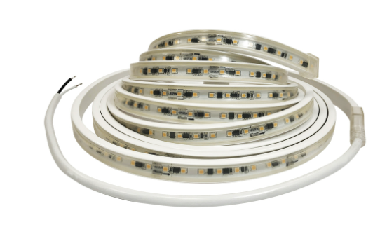 Nora Lighting NUTP13-W6-8-12-940/HW Custom Cut 6-ft 8-in 120V Continuous LED Tape Light, Lumens 330lm / 3.6W per foot, Color Temperature 4000K, w/ Mounting Clips & 8' Hardwired Power Cord