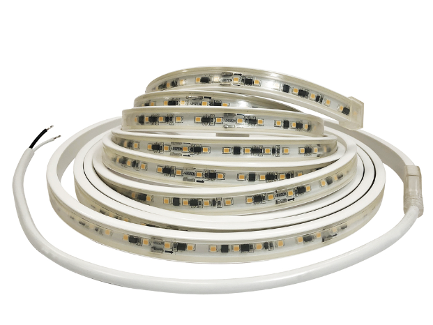 Nora Lighting NUTP13-W61-4-12-930/HW Custom Cut 61-ft 4-in 120V Continuous LED Tape Light, Lumens 330lm / 3.6W per foot, Color Temperature 3000K, w/ Mounting Clips & 8' Hardwired Power Cord