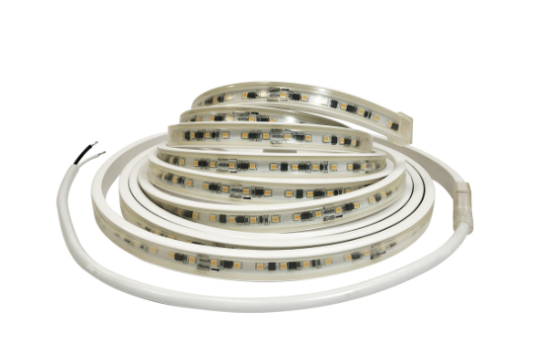 Nora Lighting NUTP13-W9-12-930/HW Custom Cut 9-ft 120V Continuous LED Tape Light, Lumens 330lm / 3.6W per foot, Color Temperature 3000K, w/ Mounting Clips & 8' Hardwired Power Cord