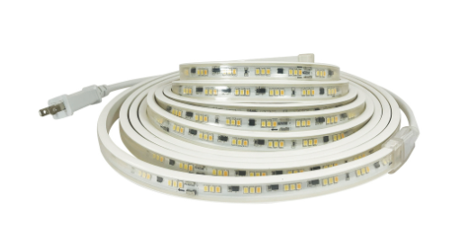 Nora Lighting NUTP13-W9-4-12-927/CP Custom Cut 9-ft 4-in 120V Continuous LED Tape Light, Lumens 330lm / 3.6W per foot, Color Temperature 2700K, w/ Mounting Clips & 8' Cord & Plug