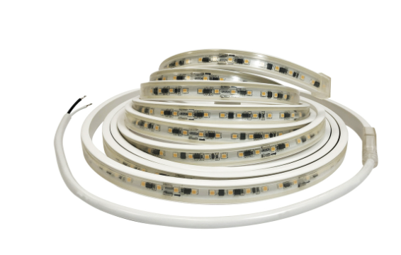 Nora Lighting NUTP13-W90-12-927/HW Custom Cut 90-ft 120V Continuous LED Tape Light, Lumens 330lm / 3.6W per foot, Color Temperature 2700K, w/ Mounting Clips & 8' Hardwired Power Cord