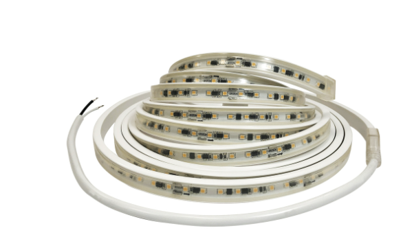 Nora Lighting NUTP13-W94-12-930/HW Custom Cut 94-ft 120V Continuous LED Tape Light, Lumens 330lm / 3.6W per foot, Color Temperature 3000K, w/ Mounting Clips & 8' Hardwired Power Cord