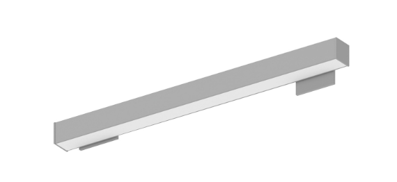 Nora Lighting NWLIN-21030A/L2-R4 L-Line 2ft LED Wall Mount Linear Light, Lumens 2100lm, Color Temperature 3000K, Aluminum Finish