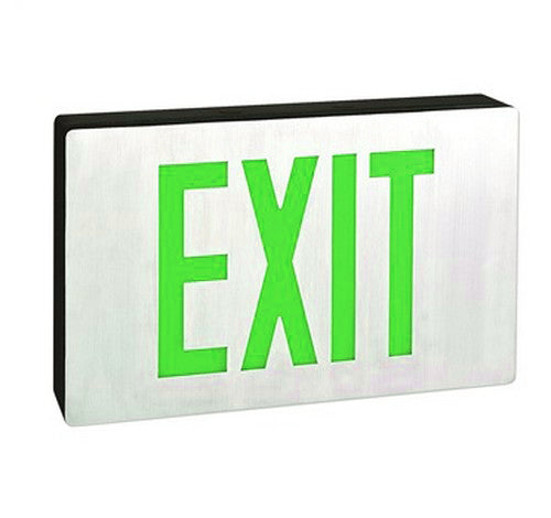 Nora Lighting NX-525-LED/G Die-Cast Aluminium LED Exit Sign, Emergency Circuit Letter Colour Red