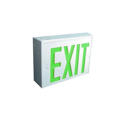 Nora Lighting NX-550-LED LED Green Steel Body NY Approved Exit Sign - BuyRite Electric