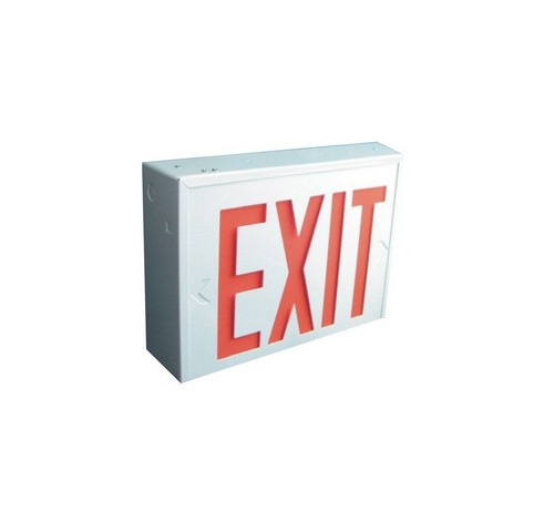 Nora Lighting NX-550-LED LED Red Steel Body NY Approved Exit Sign - BuyRite Electric