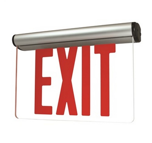 Nora Lighting NX-822-LEDR 8" Letter Adjustable Face LED Edge-Lit Exit Sign (NY Approved) - BuyRite Electric