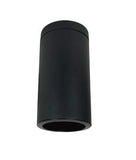 Nora Lighting NYLI-6SL251BBB 6 Inch Medium Base Cylinder, Surface Mount, Labeled for 25W max., Black Reflector / Black Flange with Black Cylinder