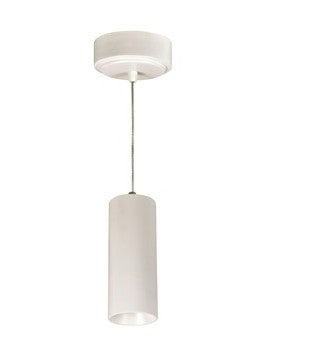 Nora Lighting NYLM-2C27XWWLE3A 2 Inch iLENE LED Mini Cylinder, Cable Mounted, Lumens 1000lm/ 14W, Color Temperature 2700K, White Finish 120V input; Triac/ELV