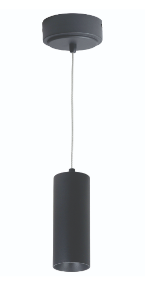 Nora Lighting NYLM-2C40XBBLE4A 2" iLENE Cable Mount Mini Cylinder, Lumens 1000lm, 14W, Color Temperature 4000K, 120V Triac/ELV/0-10V & 277V 0-10V Dimming, Black Finish