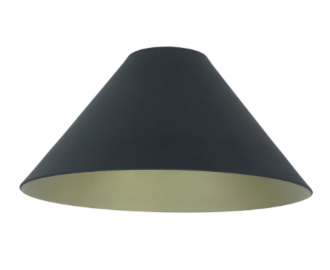 Nora Lighting NYLM-2CONECHB 2" iLENE Fixture Cone Shade, Champagne Haze/Black Finish