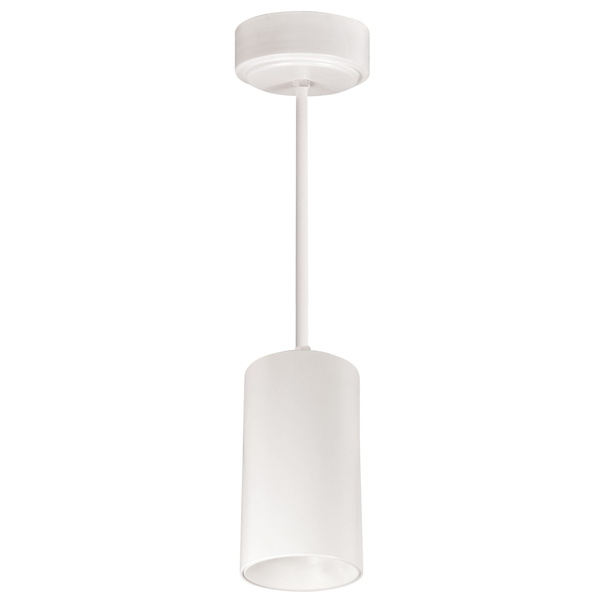 Nora Lighting NYLM-3ST30XWWLE4/36 3" iLENE 36" Stem Mount Mini Cylinder, Lumens 1500lm, 30W, Color Temperature 3000K, 120V Triac/ELV/0-10V & 277V 0-10V Dimming, White Finish