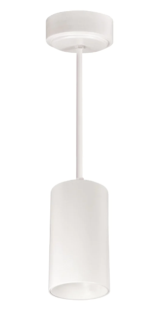 Nora Lighting NYLM-3ST35XWWLE4/36 3" iLENE 36" Stem Mount Mini Cylinder, Lumens 1500lm, 30W, Color Temperature 3500K, 120V Triac/ELV/0-10V & 277V 0-10V Dimming, White Finish