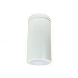 Nora Lighting NYLO-6S12235WWW 6 Inch Onyx LED Cylinder Surface Mount 1200lm 3500K White Baffle / White Flange White Cylinder