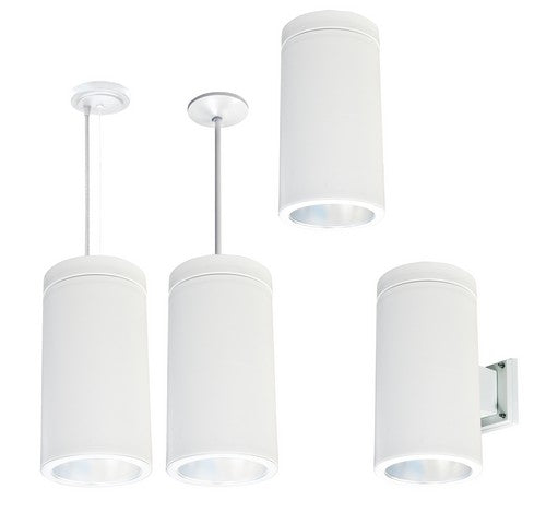 Nora Lighting NYLS-6P21 25W 6 Inch Pendant Light Sapphire Cylinder Reflector 2000lm