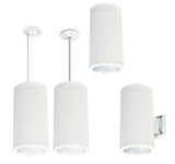 Nora Lighting NYLO-6W12140WWW 17.5W 6 Inch LED Wall Mount White Onyx Cylinder and White Reflector 4000K Economy 1200lm