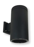 Nora Lighting NYLS2-6W35135MBBB3 6" Cylinder Wall, Lumens 3500lm, Color Temperature 3500K, Black Reflector. Medium. 120V TRIAC Black Cylinder Black Flange