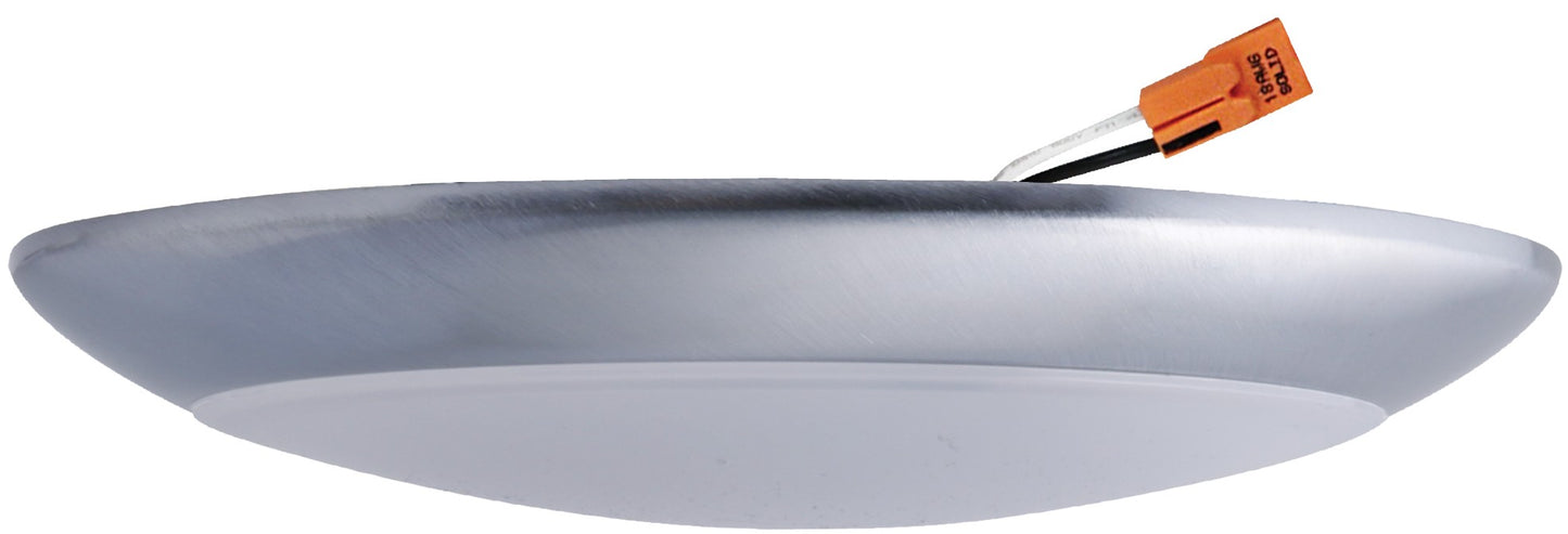 ELCO Lighting ELSF1130N 6 Inch Alva LED Ceiling Mount Disk Light 13W 3000K 900 lm Nickel Finish