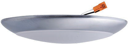 ELCO Lighting ELSF1130N 6 Inch Alva LED Ceiling Mount Disk Light 13W 3000K 900 lm Nickel Finish