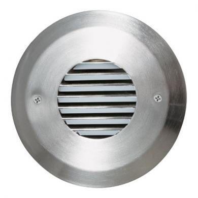 ELCO Lighting ELST8540N Round Mini LED Step Light with Angled Louver 3W 4000K 12V Nickel Finish | BuyRite Electric