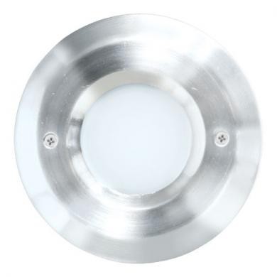ELCO Lighting ELST8630N Round Mini LED Step Light with Open Faceplate 3W 3000K 120V Nickel Finish | BuyRite Electric